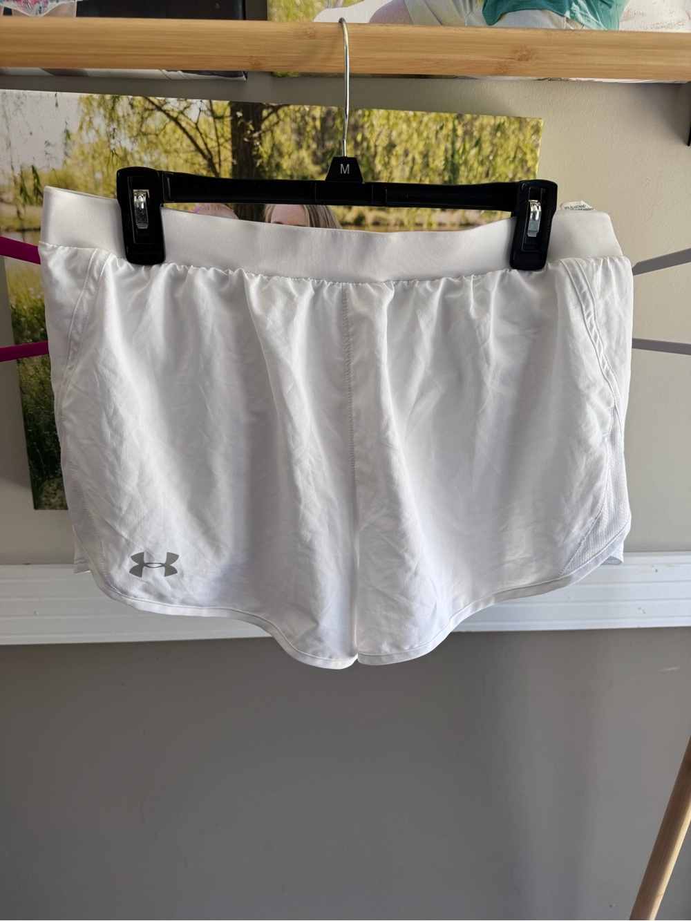Under Armour White HeatGear Athletic Shorts